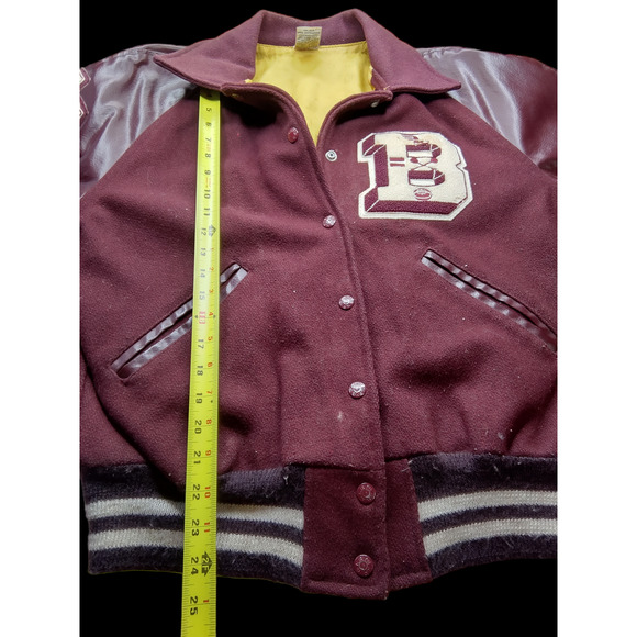 Vintage 70s Kaye Bros Varsity Jacket with Patches Texas Track - Picture 6 of 6